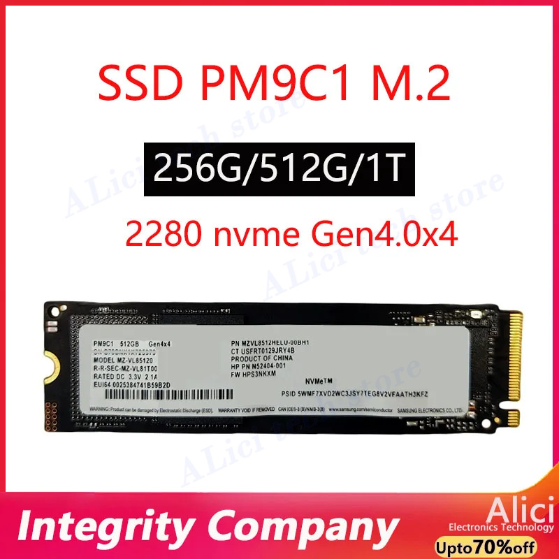 Samsung Ssd - Оригинальный твердотельный накопитель Samsung PM9C1/PM9C1a 512G