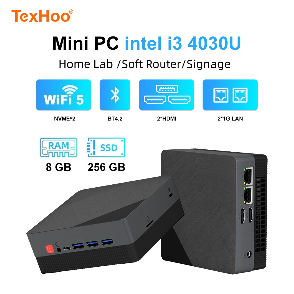 Texhoo MINI PC, процессор Inte – обзор и цена Memory Card Ssd