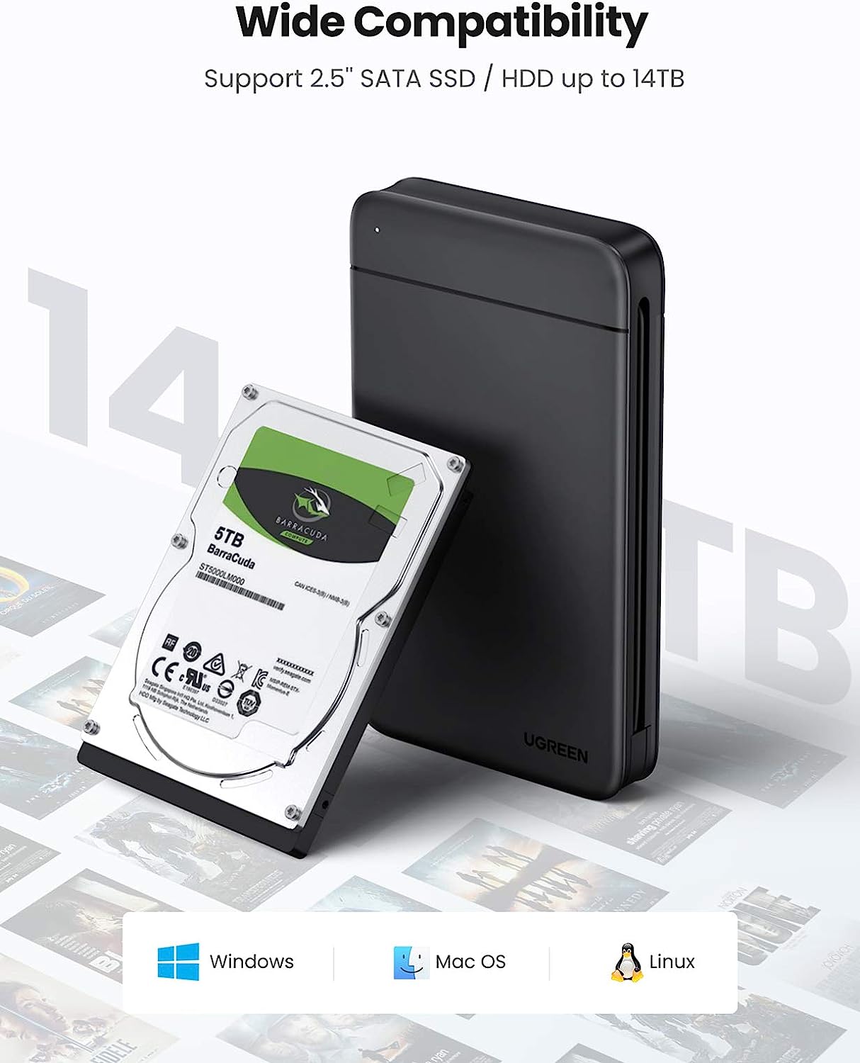 UGREEN USB C Корпус жесткого д – обзор и цена Sata Ssd