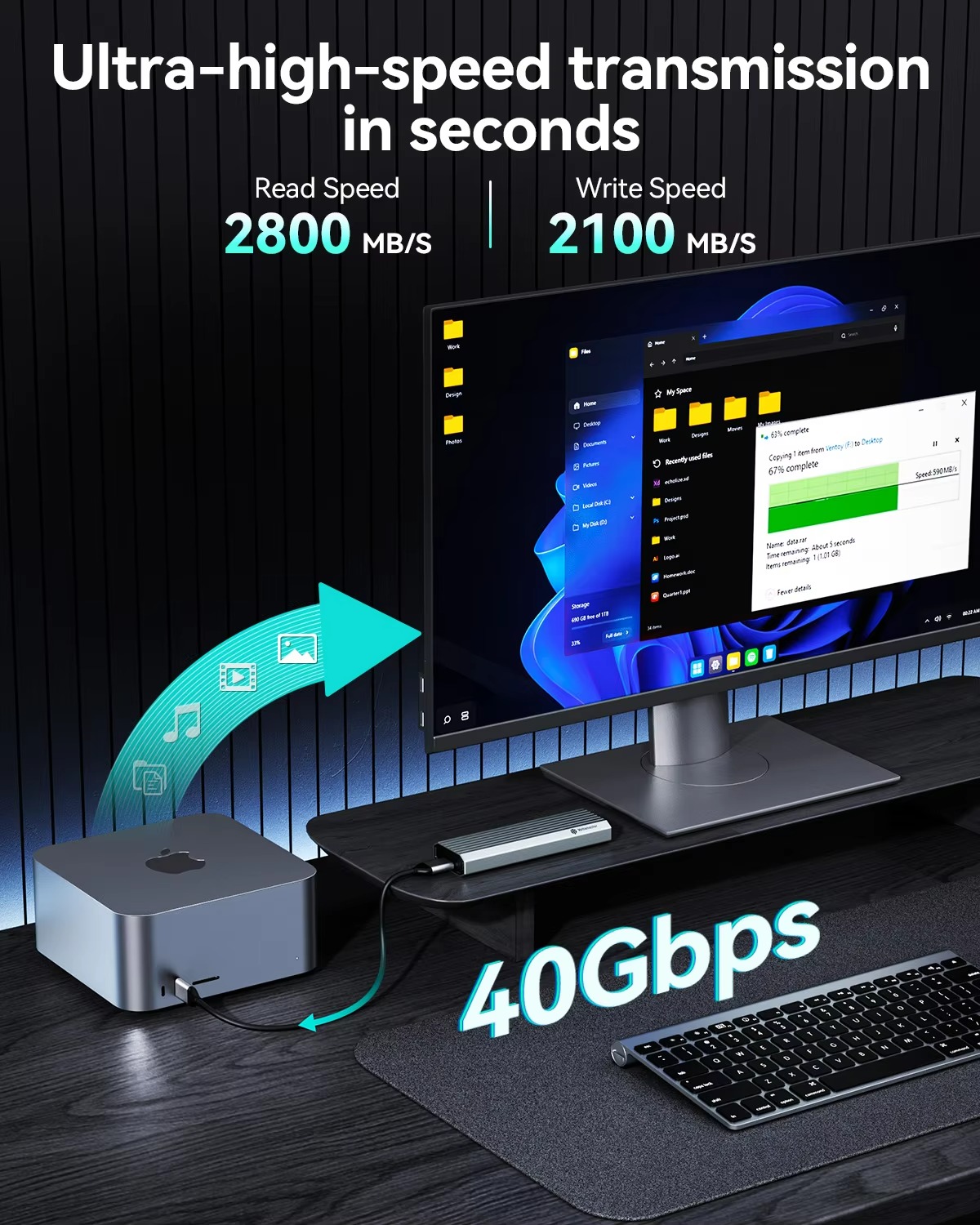 Внешний корпус для SSD Yottama – обзор и цена Usb4 40Gbps External Ssd 8Tb